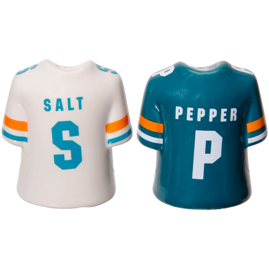 Miami Dolphins Salt and Pepper Jersey Shaped