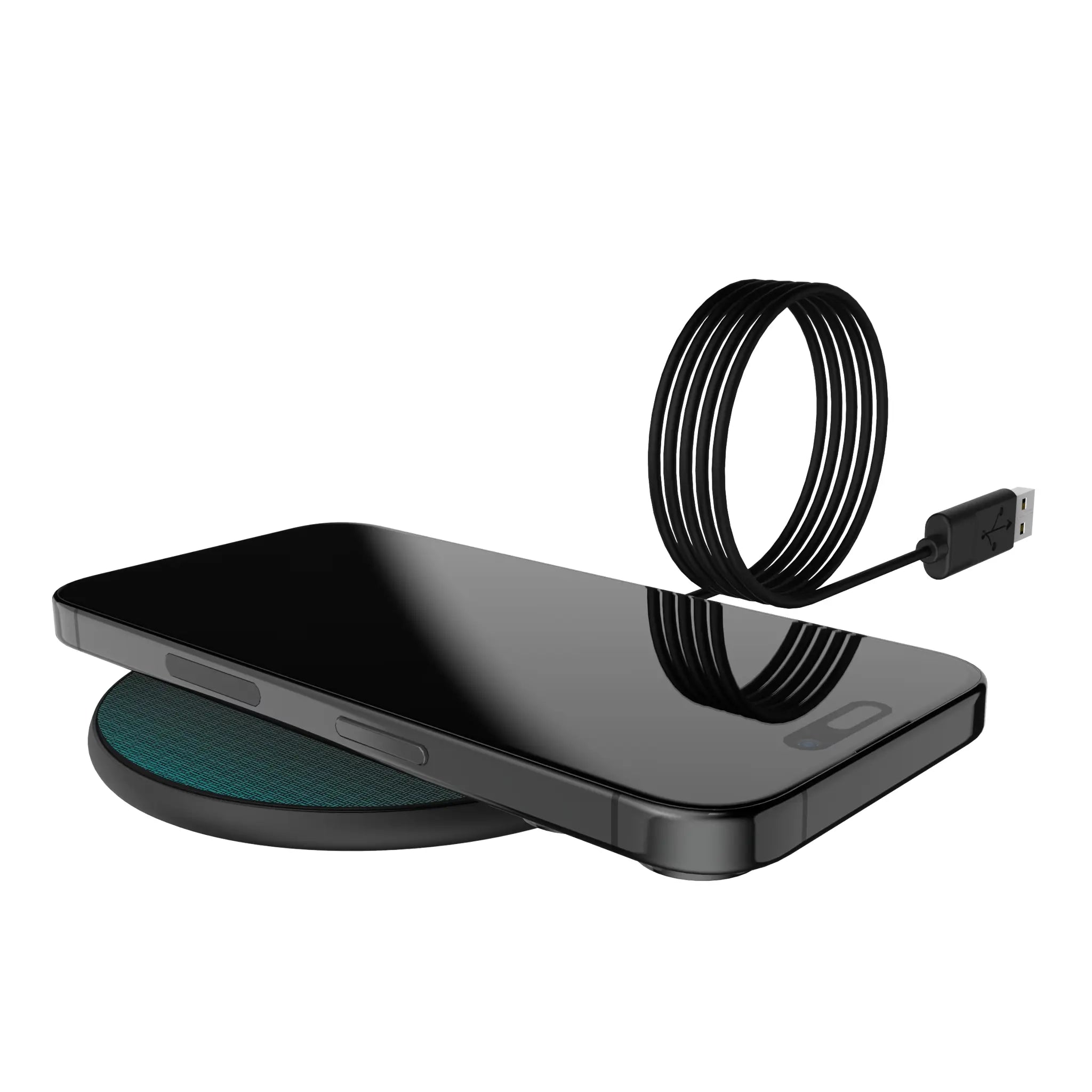 Miami Dolphins Linen 15-Watt Wireless Charger