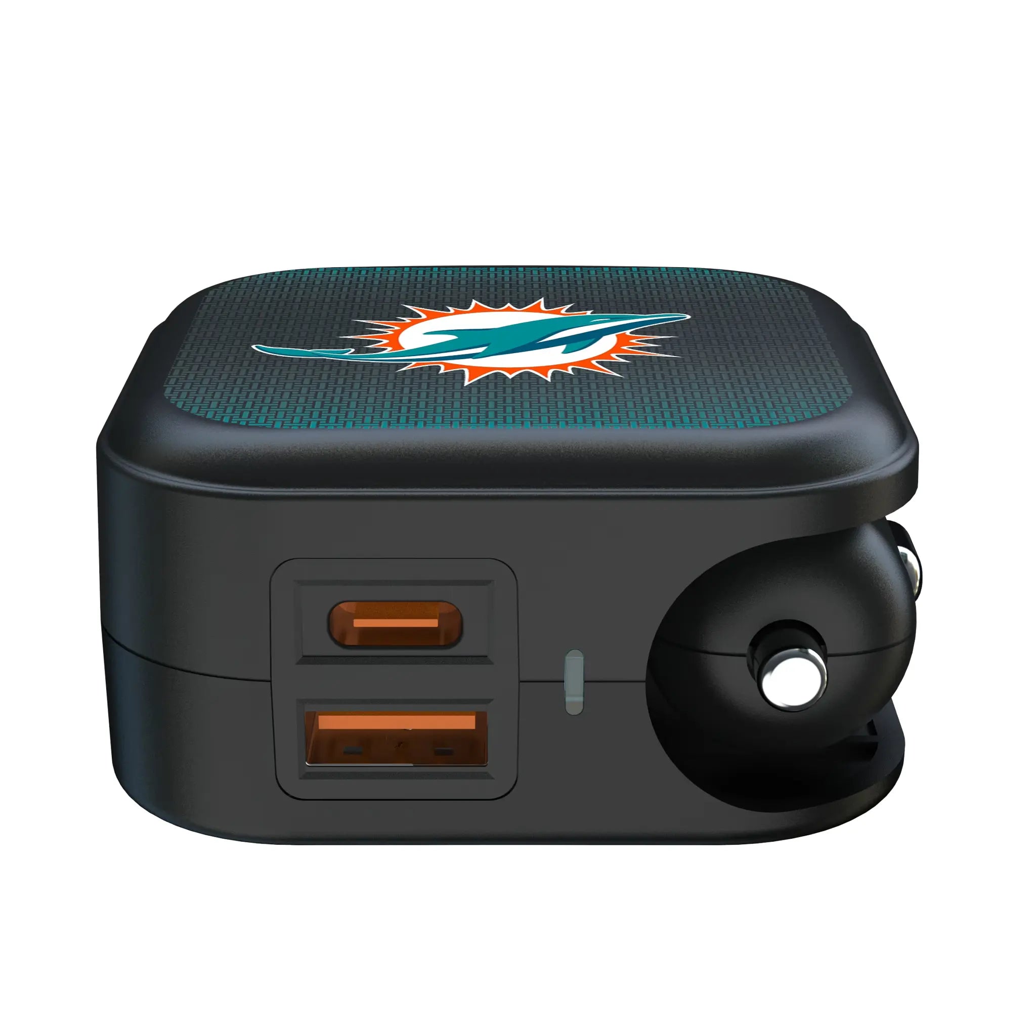 Miami Dolphins Linen 2 in 1 USB A/C Charger