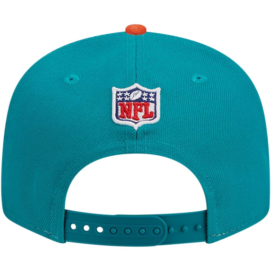 Miami Dolphins New Era Sideline Throwback 9Fifty Snapback Hat - Tri-Color