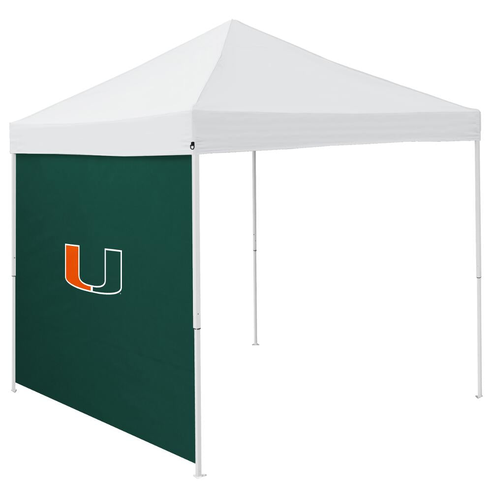 Miami Hurricanes Logo Brands 9' x 9' Tent Side Panel - Green