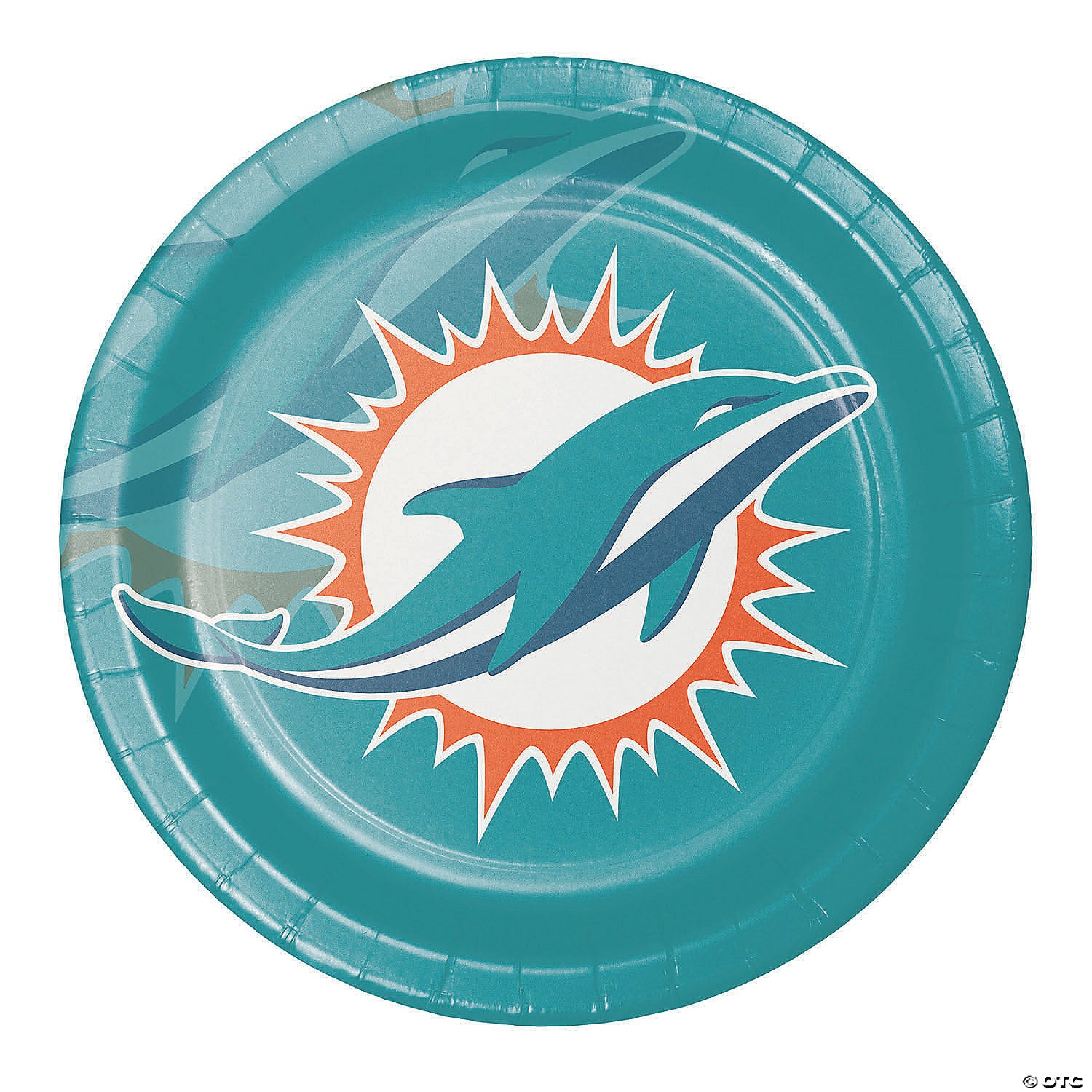 Miami Dolphins 8 Inch Paper Plates - 8 Count