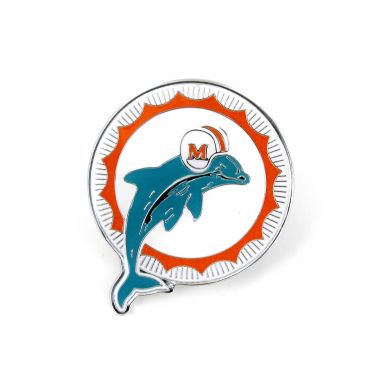Miami Dolphins Throwback Logo Pin