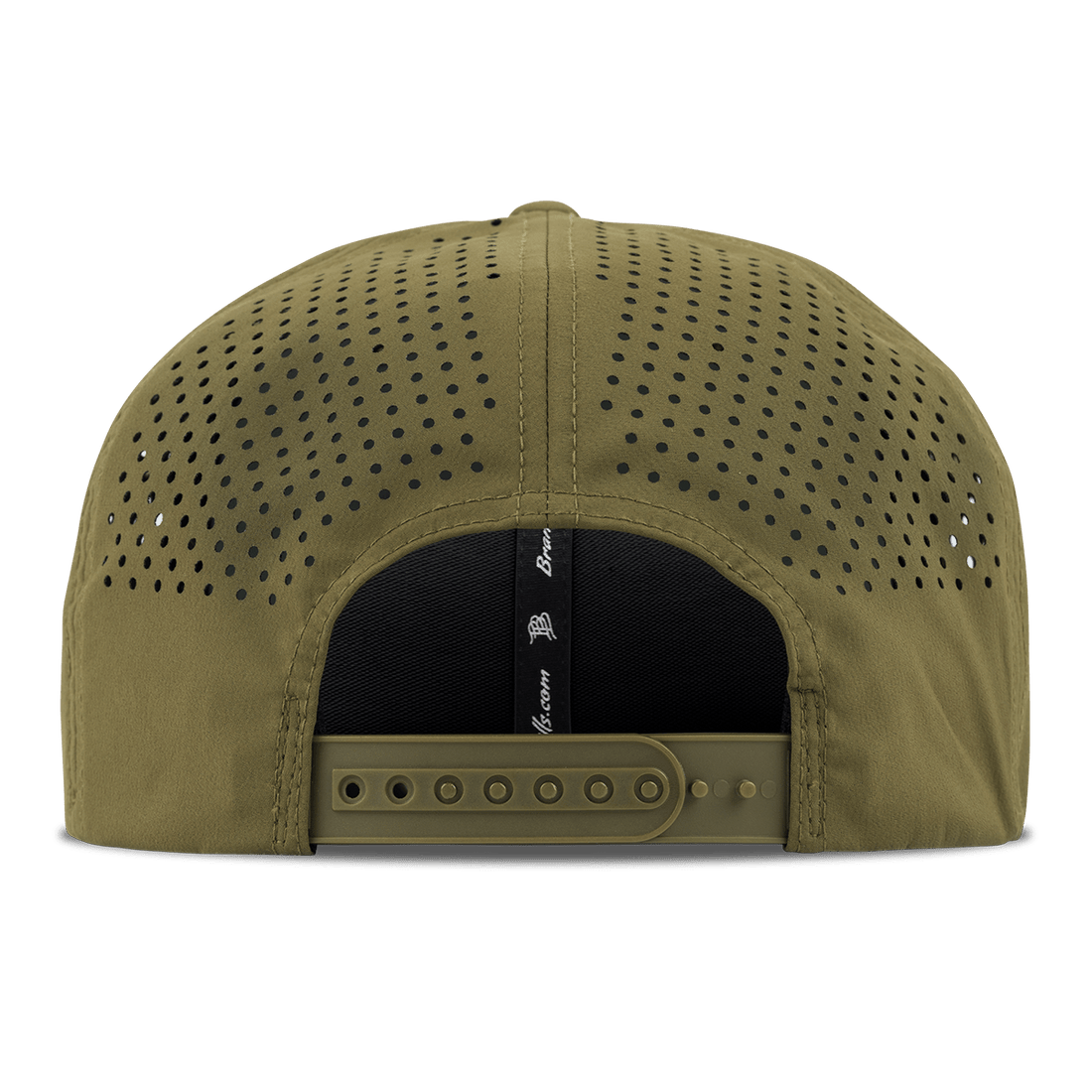 Miami Hurricanes Branded Bills "UMiami Team Logo" Flat Brim Panel Rope Hat - Olive