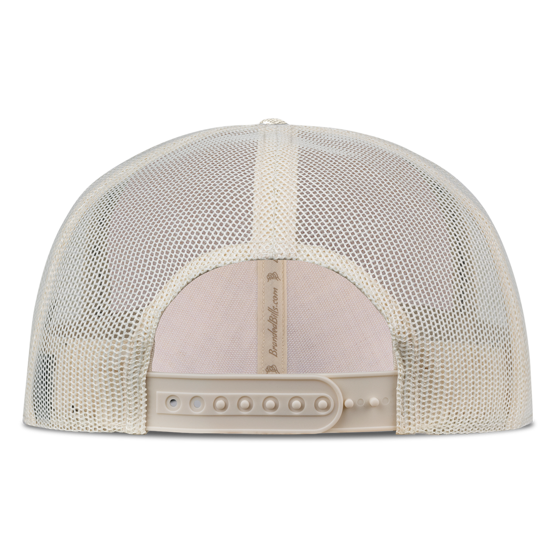 Miami Hurricanes Branded Bills "Sebastian the Ibis" Curved Trucker Hat - Light Beige