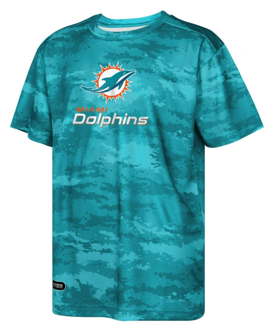Miami Dolphins Stadium Scrimmage Sublimated T-Shirt - Aqua & Orange