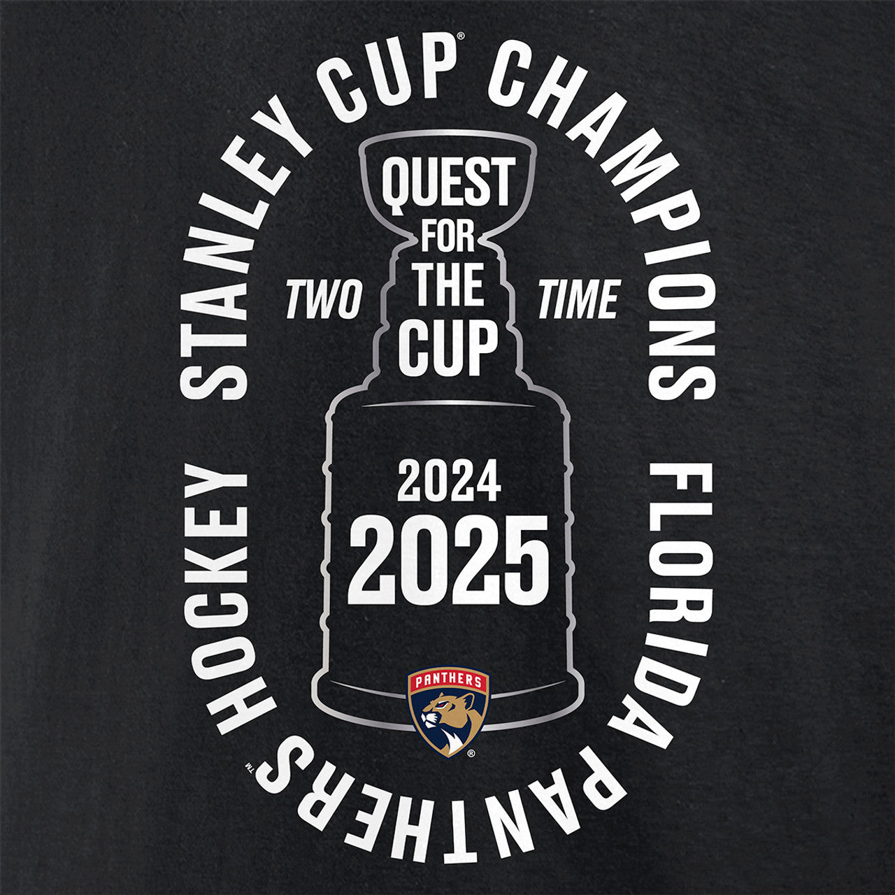 Florida Panthers Fanatics Two-Time Stanley Cup Champions Conquest Pullover Hoodie - Black