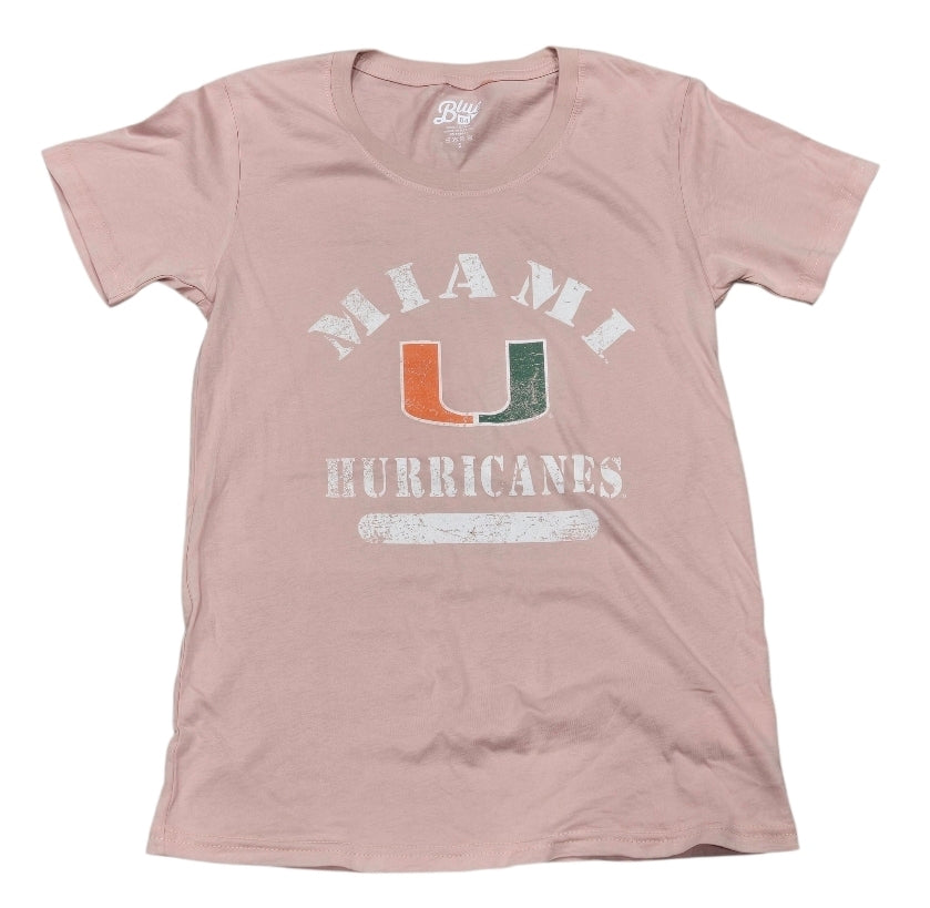 Miami Hurricanes Women's Lizzie T-Shirt - Dusted Pink