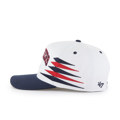 Florida Panthers 47 Brand Diamond Cut Hitch Adjustable Hat - White/Navy