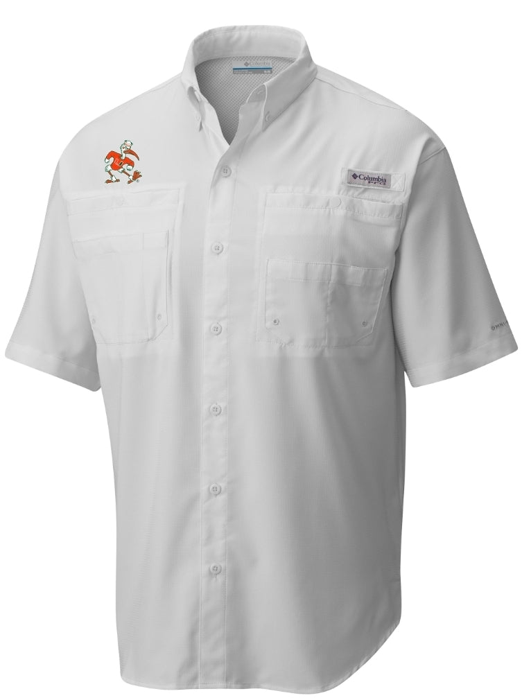 Miami Hurricanes Columbia Tamiami Shirt Sebastian Logo - White