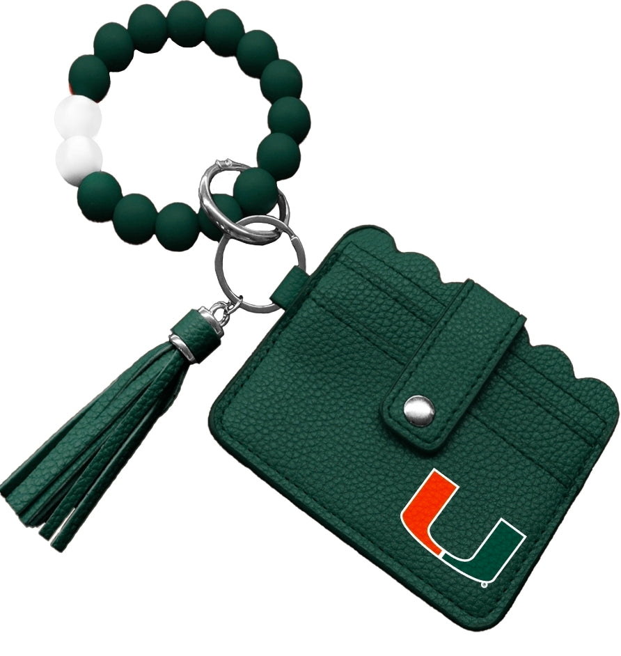 Miami Hurricanes Little Earth Bracelet Wallet - Green