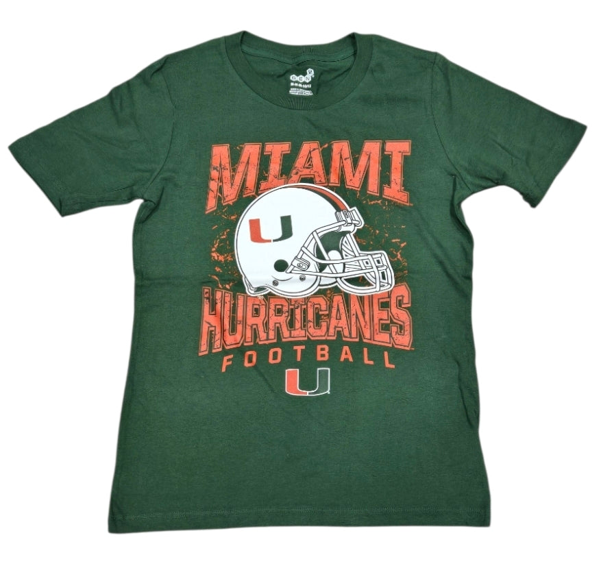 Miami Hurricanes Youth Loud and Proud S/S T-Shirt - Green