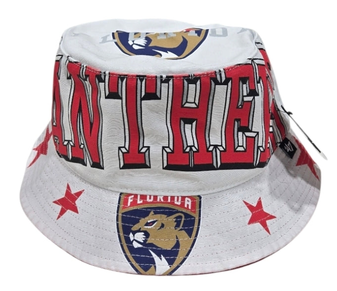 Florida Panthers Womens 47 Brand Energize OSFM Bucket Hat - White
