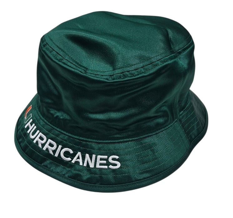 Miami Hurricanes adidas Checkerboard U and Sebastian Reversible Satin Bucket Hat - Orange