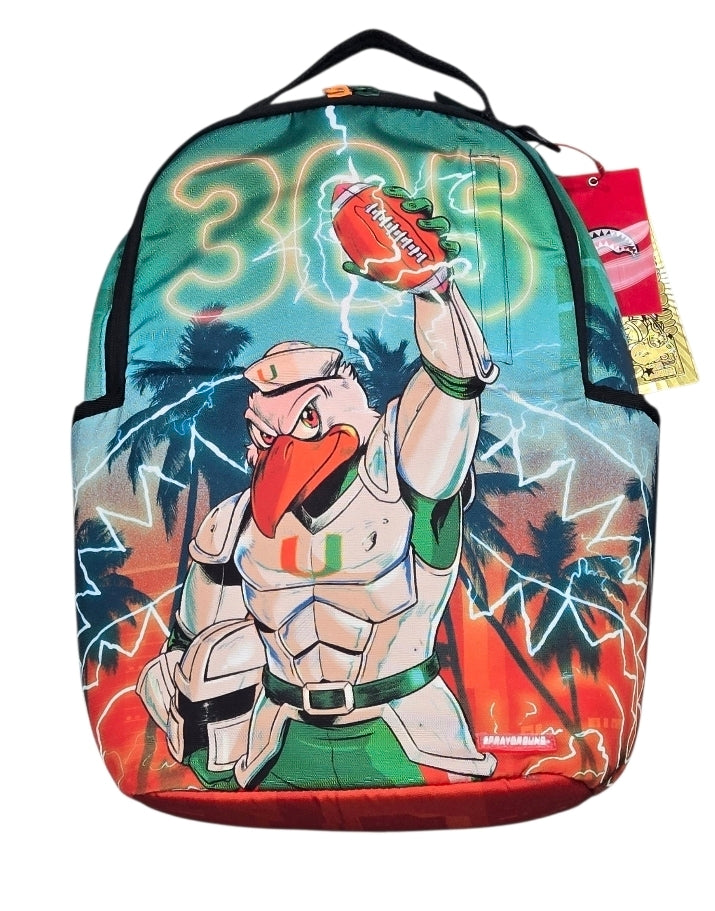 Miami Hurricanes 2026 Epic Lightning DXLSR Sprayground Backpack - Limited Edition