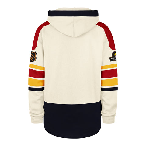 Florida Panthers '47 Brand Old Time Hockey Vintage Puck Drop Heritage Lacer Hoodie - Cream