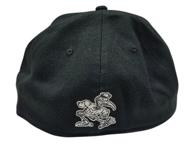 Miami Hurricanes Top of the World Fundamentals Flex Fit Hat - Black