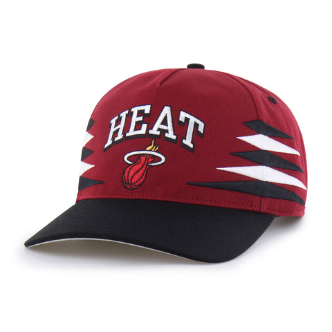 Miami Heat 47 Brand Diamond Cut Hitch Adjustable Hat - Red/Black