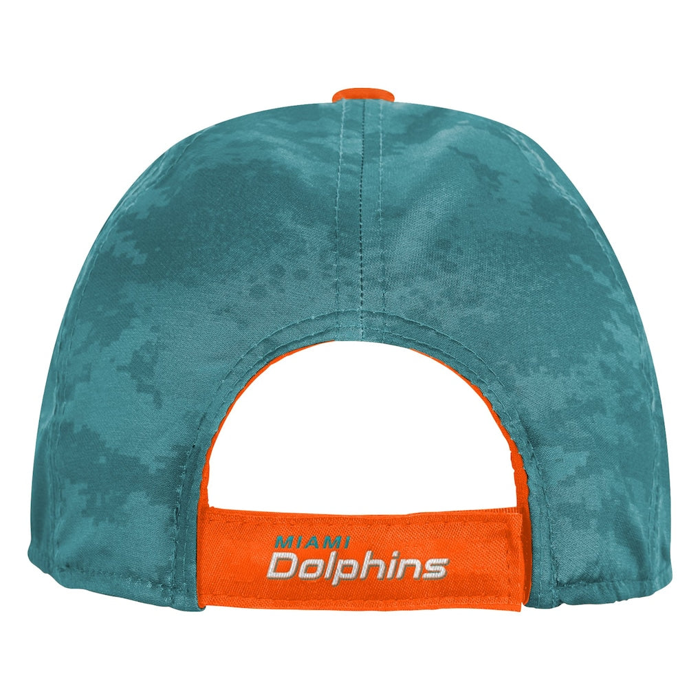 Miami Dolphins Youth Combine Adjustable Hat - Aqua/Orange