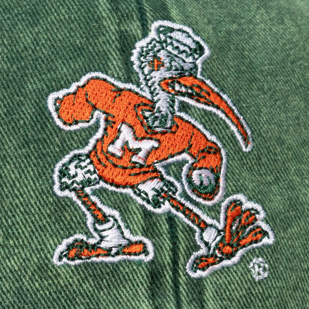 Miami Hurricanes Mitchell & Ness Legendary Strapback Hat - Green