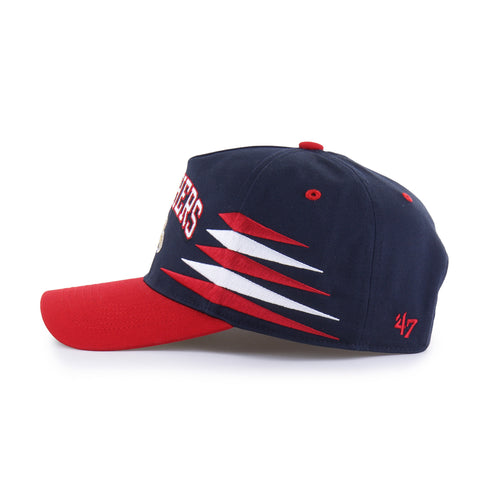 Florida Panthers 47 Brand Diamond Cut Hitch Adjustable Hat - Navy/Red