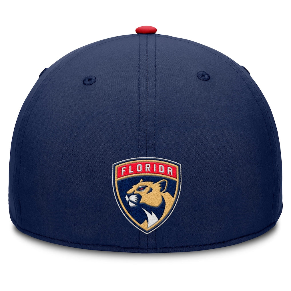 Florida Panthers Fanatics Authentic Pro Rink Team Code Flex Hat - Navy/Red