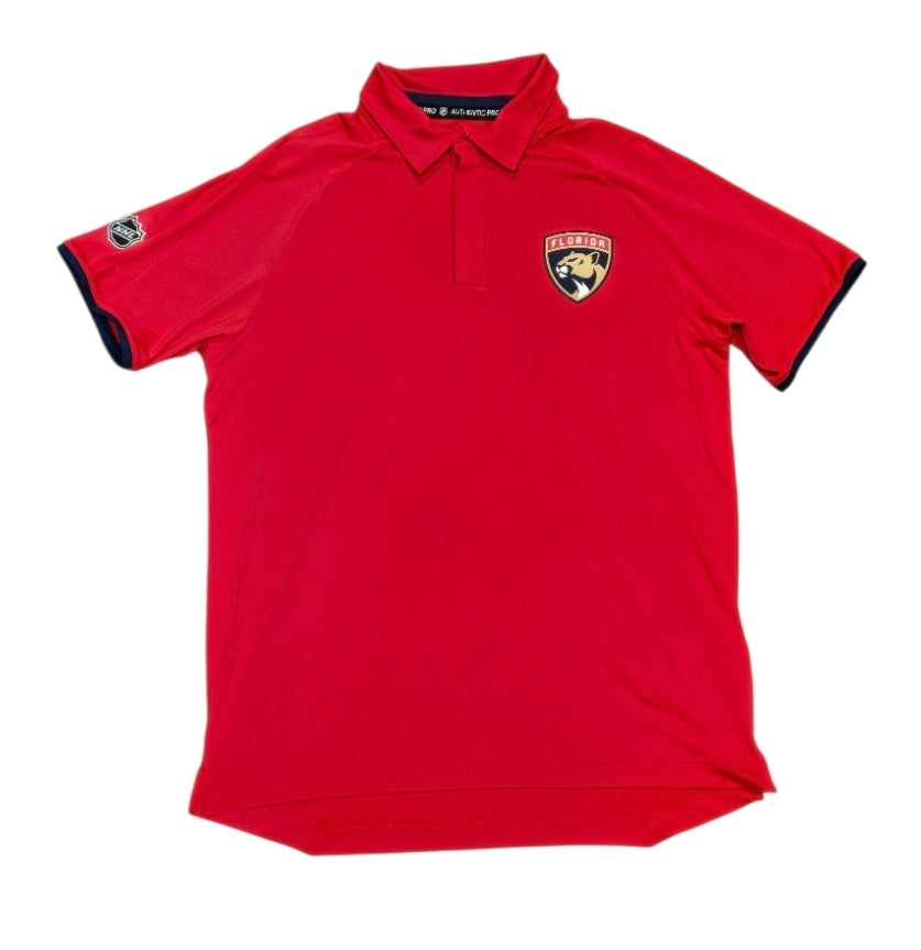 Florida Panthers Fanatics Authentic Pro Rink Polo - Red