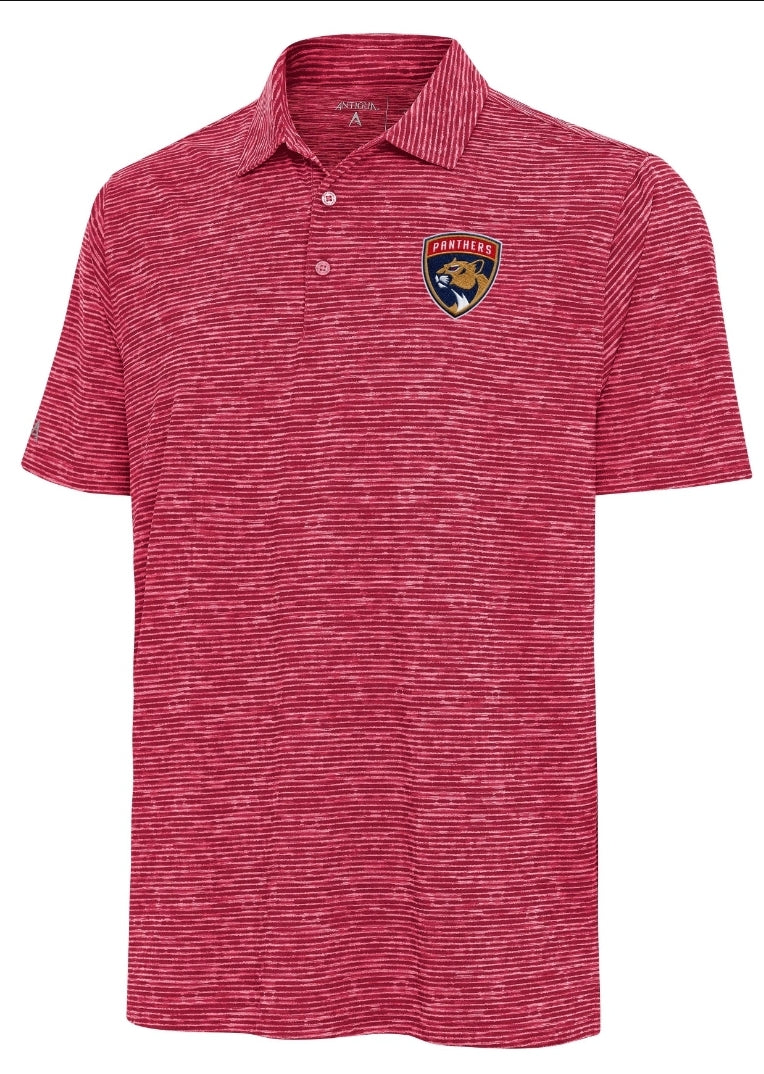 Florida Panthers Antigua Static Shield Logo Polo - Red