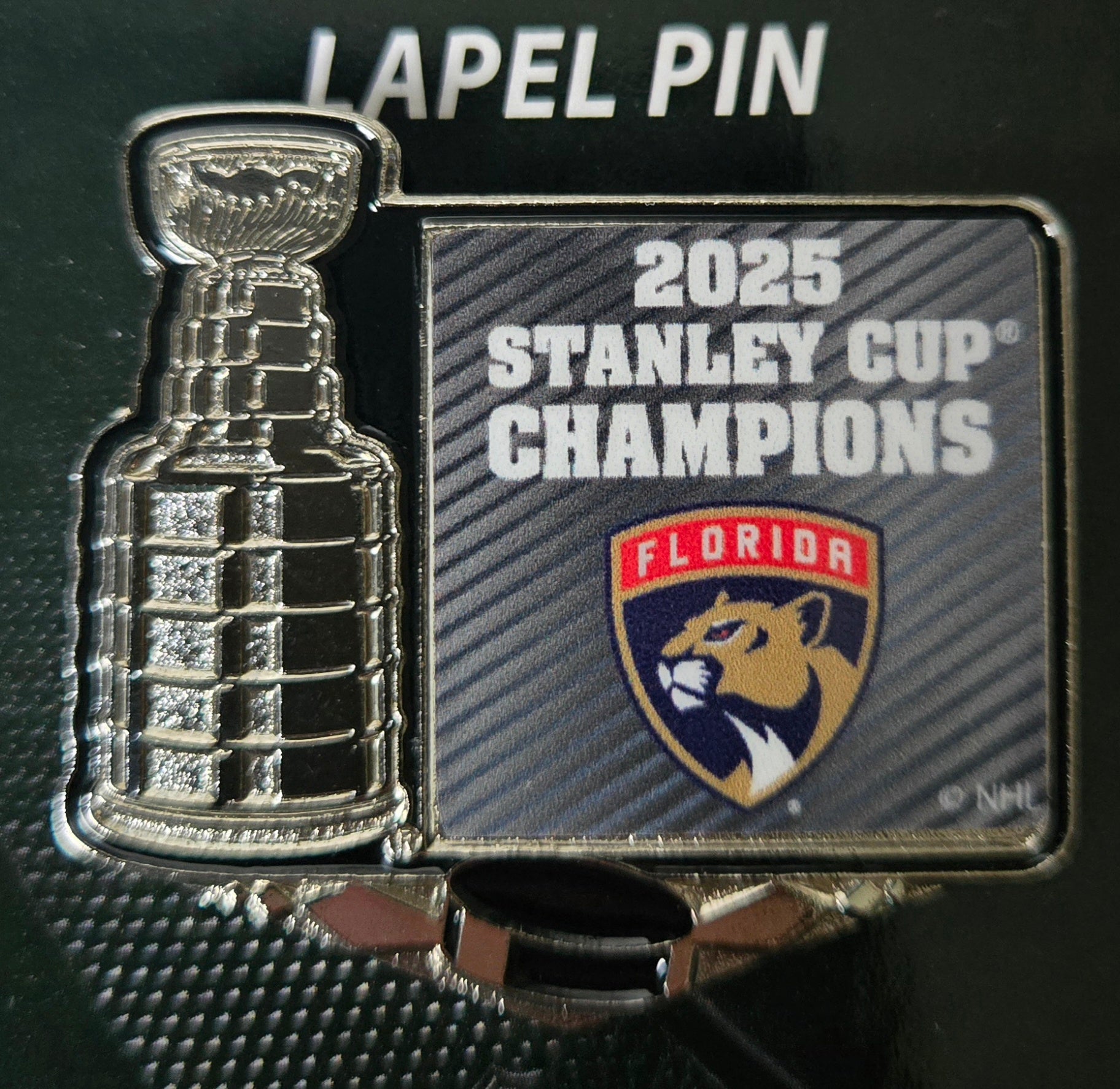 Florida Panthers 2025 Stanley Cup Champions Trophy Pin
