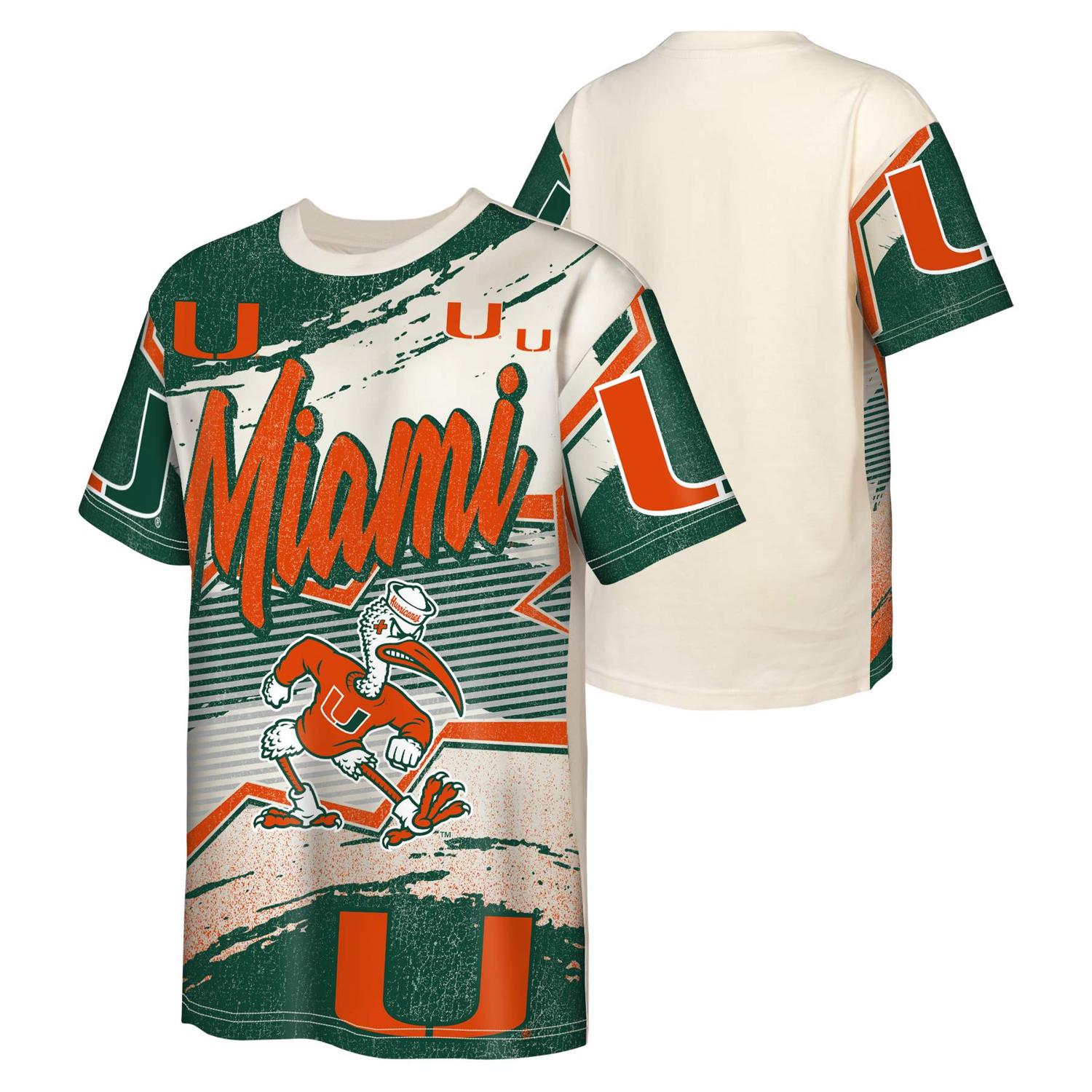 Miami Hurricanes Youth Sebastian Make Noise T-Shirt - Cream