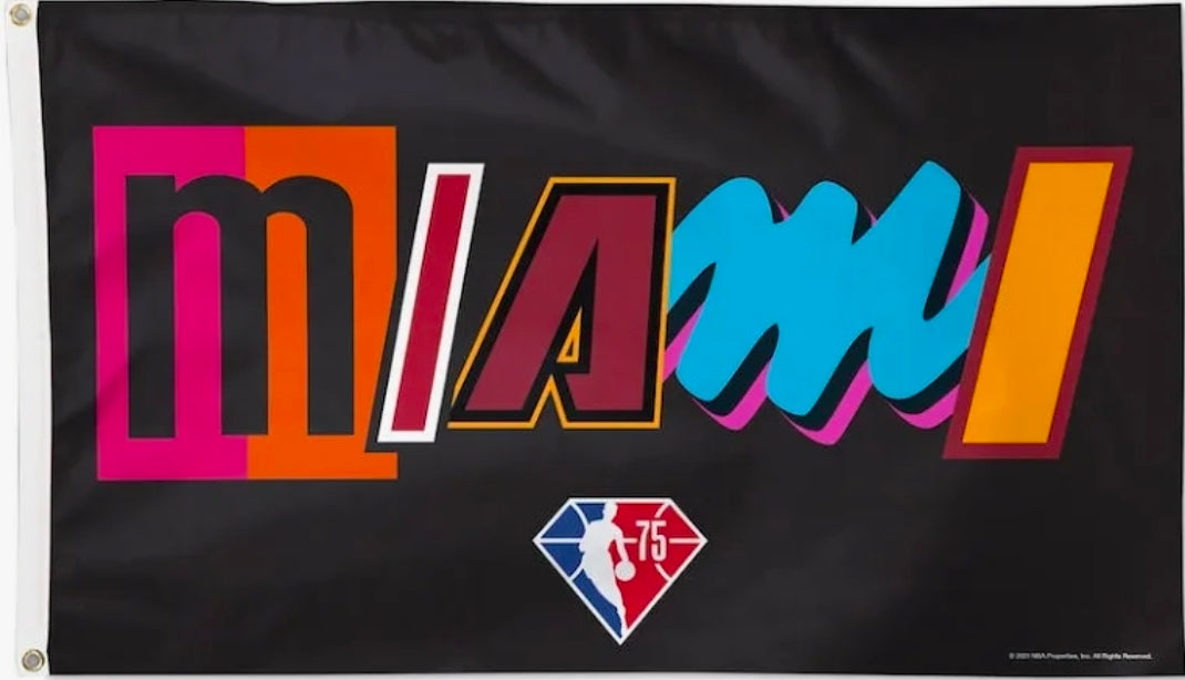 Miami Heat 'Heat Culture' 3x5 Deluxe Flag