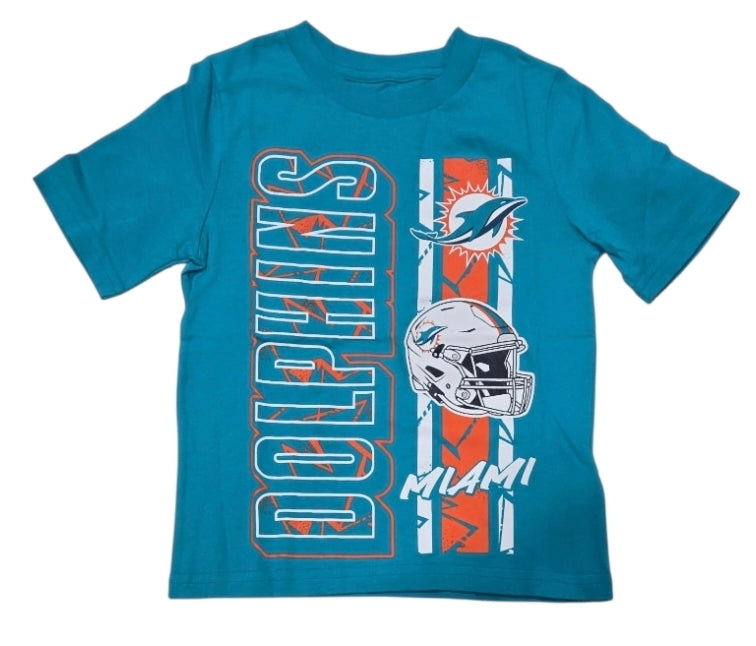 Miami Dolphins Kids All In T-Shirt -Aqua