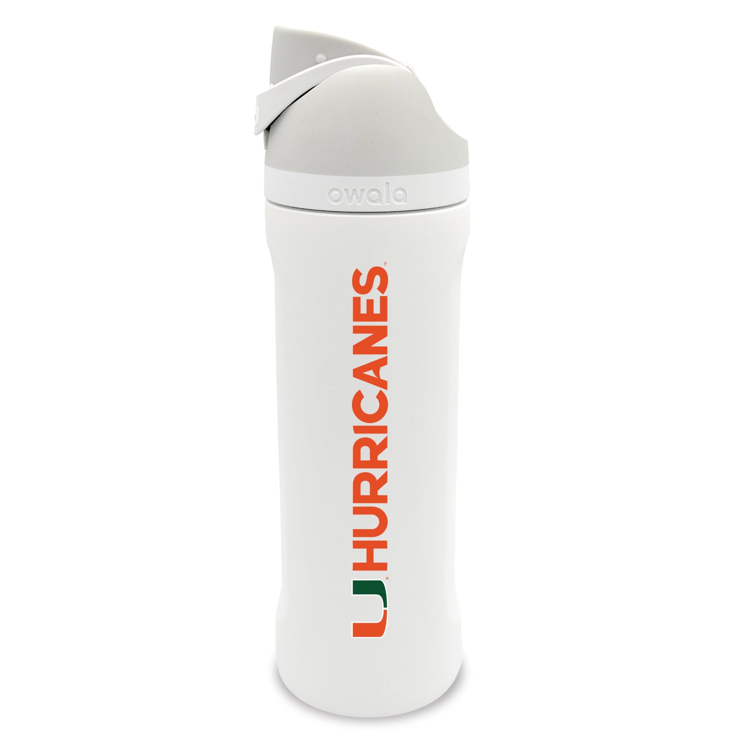 Miami Hurricanes Owala FreeSip 24oz Tumbler - White
