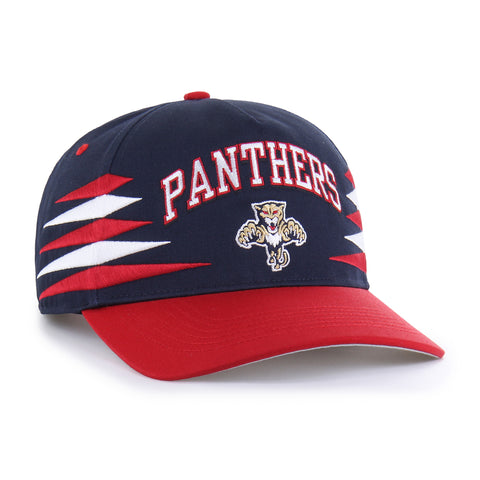 Florida Panthers 47 Brand Diamond Cut Hitch Adjustable Hat - Navy/Red
