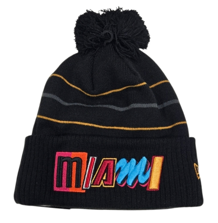 Miami Heat New Era City Edition Team Knit Beanie