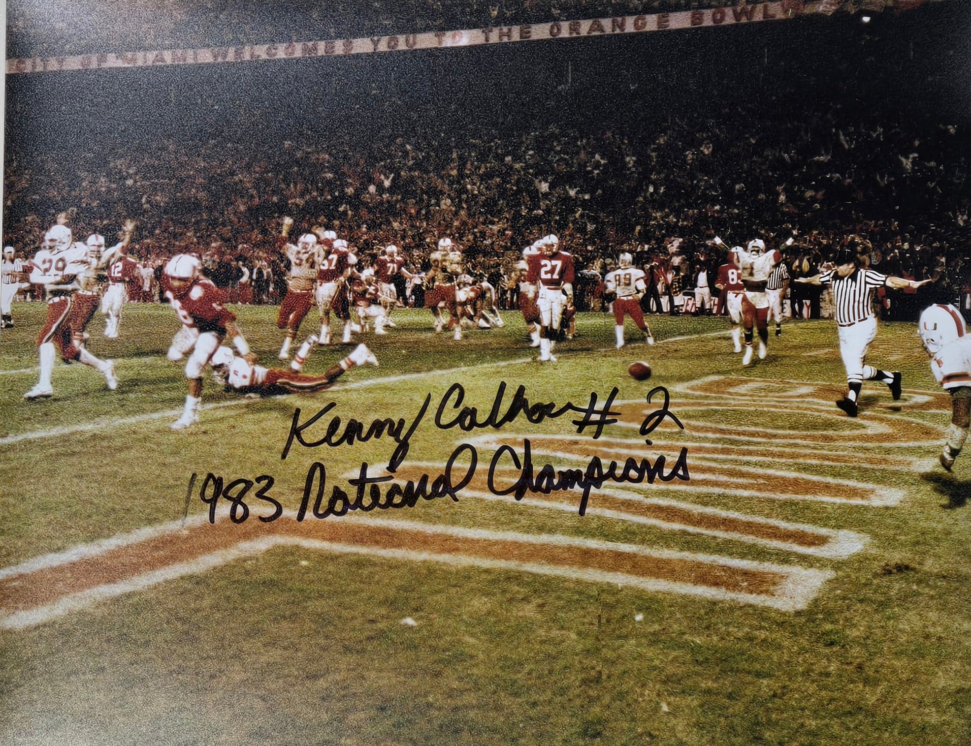 Autographed Kenny Calhoun "The Play" Photo - 8x10