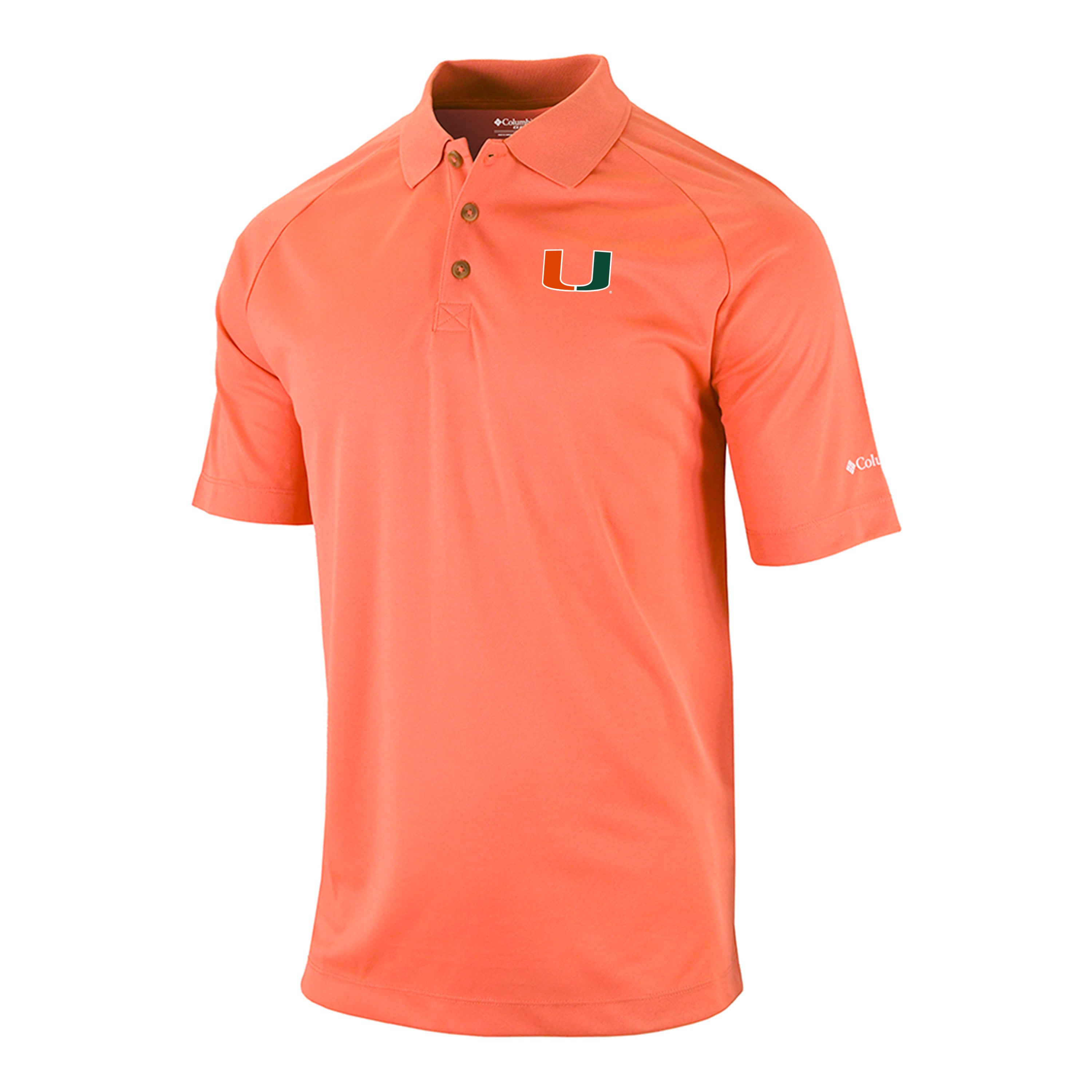 Miami Hurricanes Columbia Omni-Wick Drive II Polo - Lychee