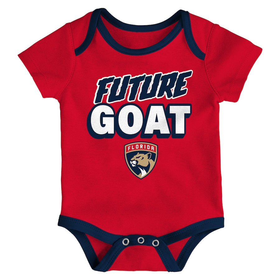 Florida Panthers Infant Loyal Buddies Onesie Set - 3 Pack