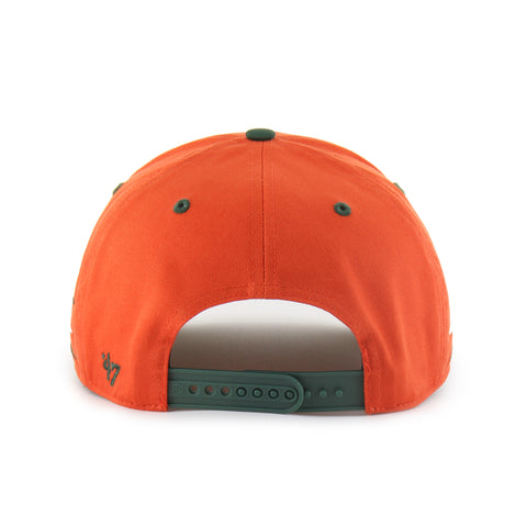 Miami Hurricanes 47 Brand Diamond Cut Hitch Adjustable Hat - Orange/Green