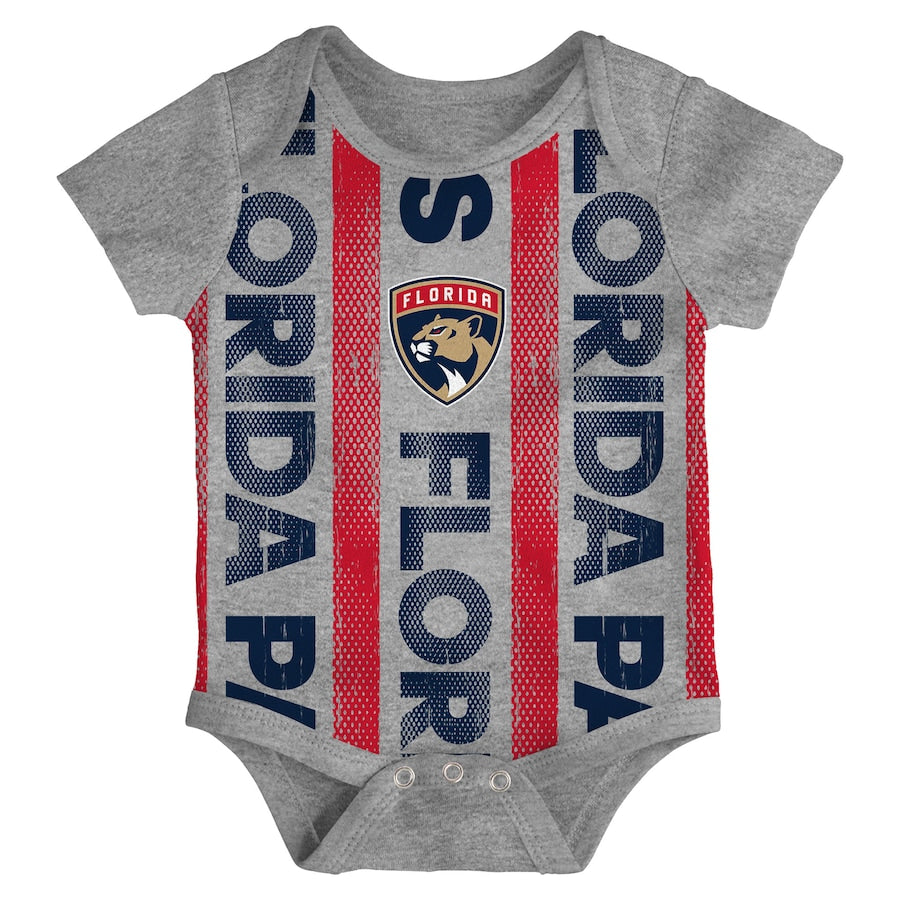 Florida Panthers Infant Loyal Buddies Onesie Set - 3 Pack