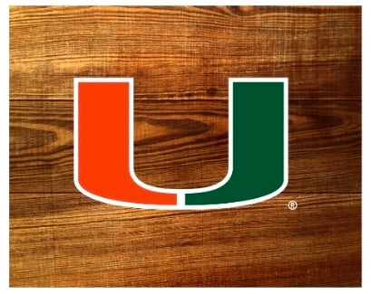 Miami Hurricanes Fanatic Group Rock Glass Set with Wooden Box
