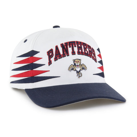 Florida Panthers 47 Brand Diamond Cut Hitch Adjustable Hat - White/Navy