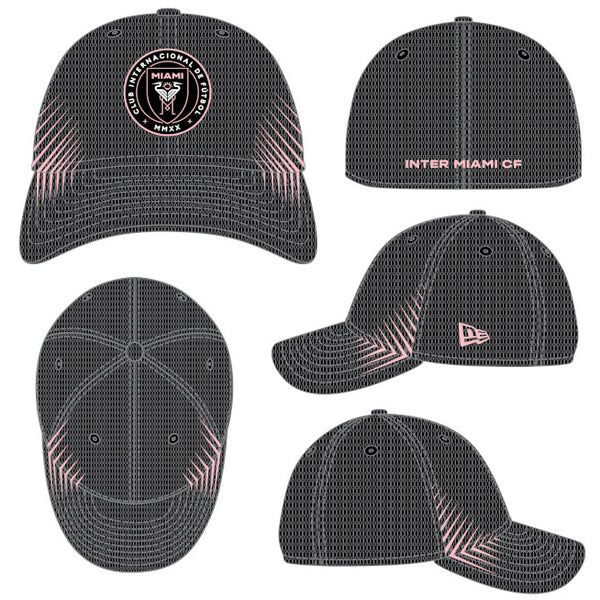 Inter Miami CF New Era 39Thirty Active Flex Fit Hat - Black