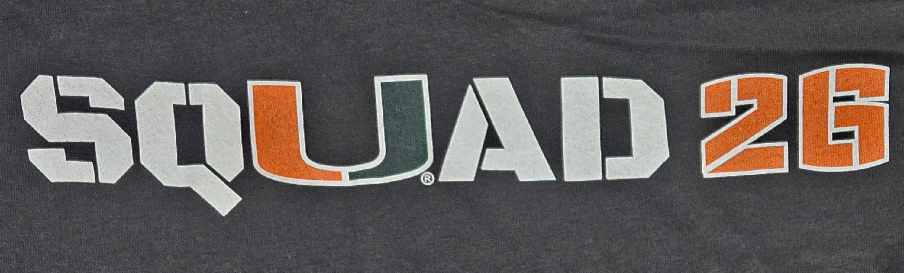 Miami Hurricanes 'Squad 26' T-Shirt - Black