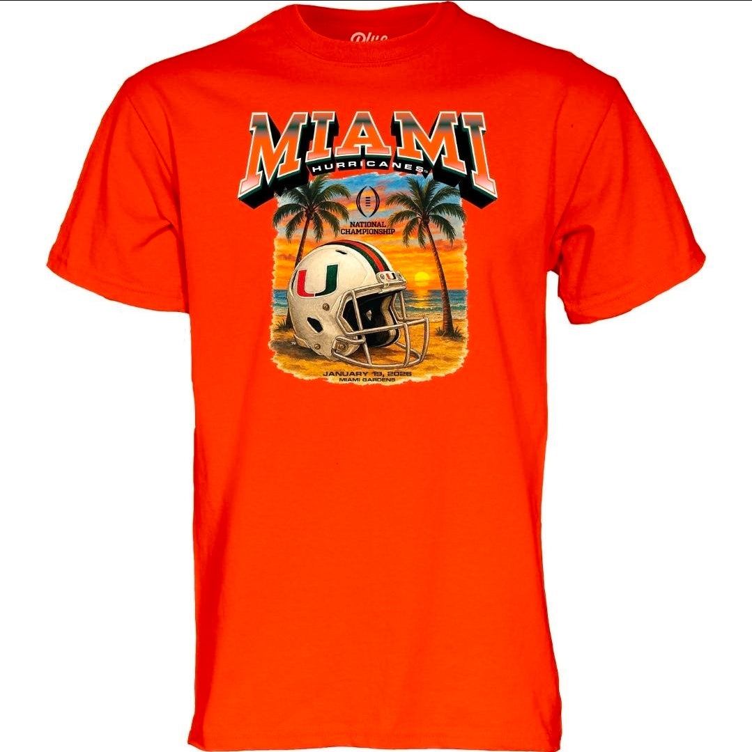 Miami Hurricanes 2026 CFP National Championship Game T-Shirt - Orange