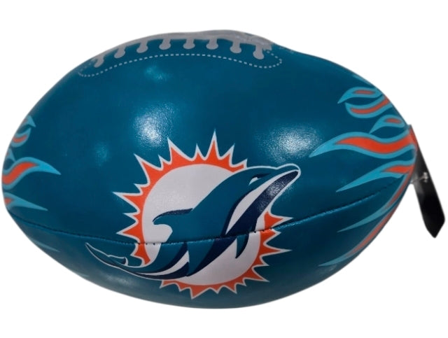Miami Dolphins Flames Softee Football - 6 Inches