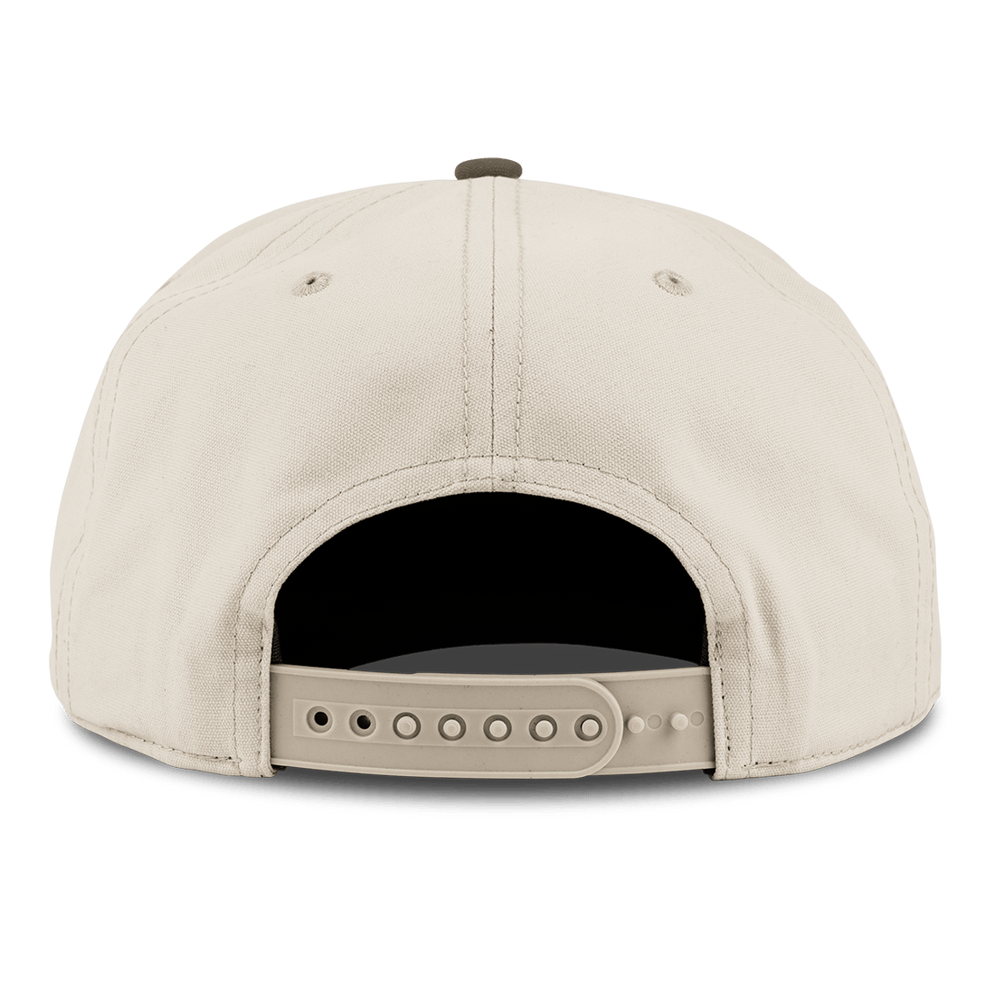 Miami Hurricanes Branded Bills "Sebastian the Ibis" Curved 5 Panel Canvas Hat - Beige