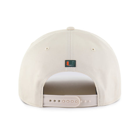 Miami Hurricanes 47 Brand Condor Twill Rope MVP Hat - Natural