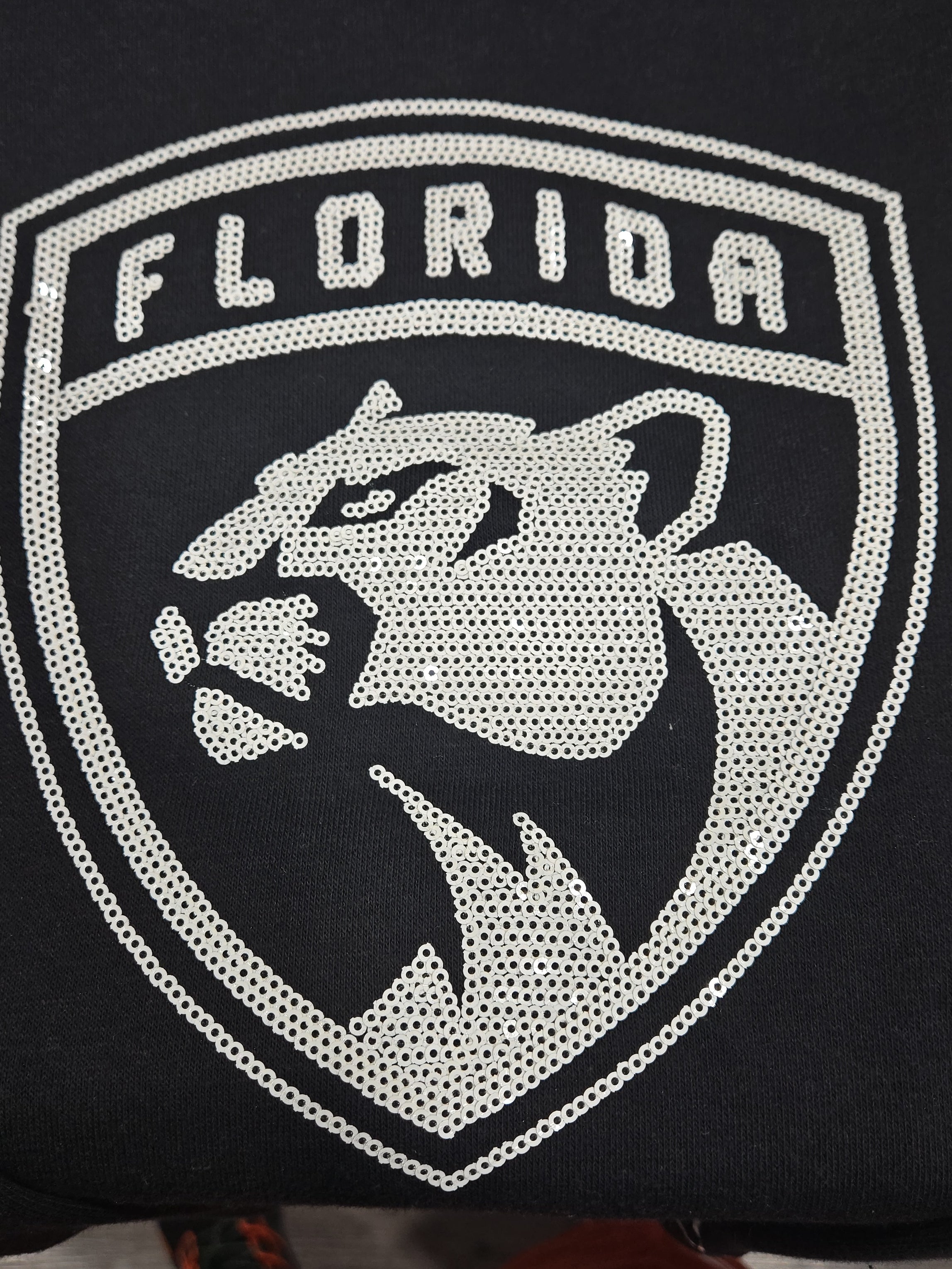 Florida Panthers Women's Starter Whiteout Pullover Crew Sweater - Black