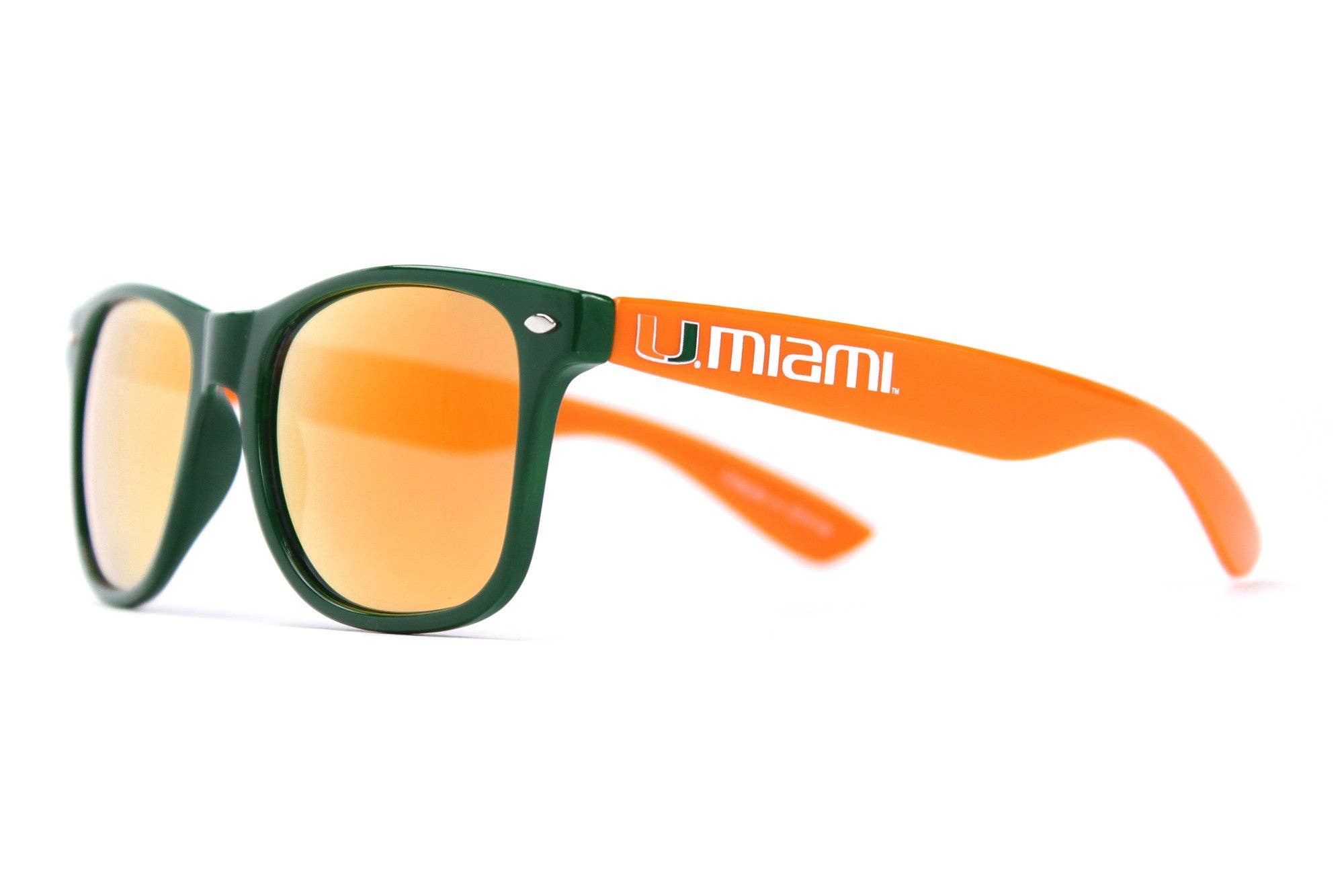 Miami Hurricanes Society 43 Wayfair Sunglasses - Green/Orange